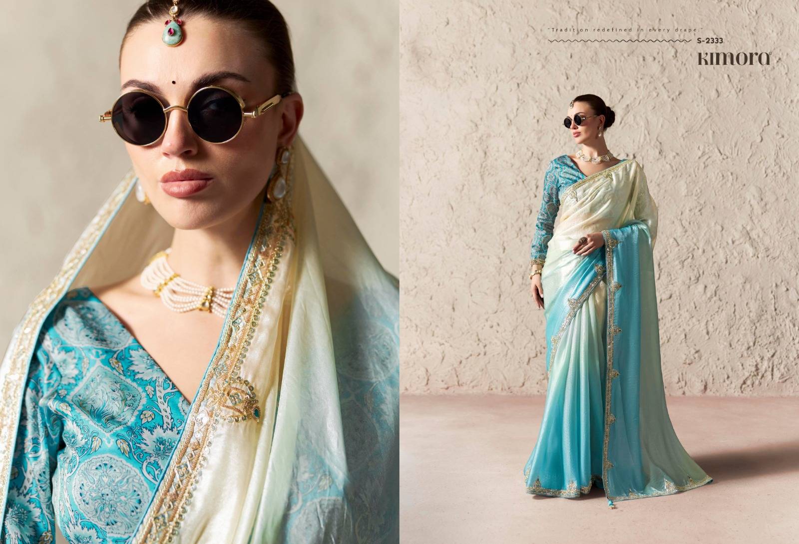 Rangat Vol-4 By Kimora Fashion 2331 To 2345 Series COLORFUL BEAUTIFUL FANCY PARTY WEAR & TRADITIONAL WEAR SAREES AT WHOLESALE PRICE